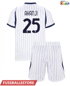 Günstige Inter Milan Manuel Akanji #25 Auswärts Trikotsatzt Kinder 2026-27 Kurzarm (+ Kurze Hosen)